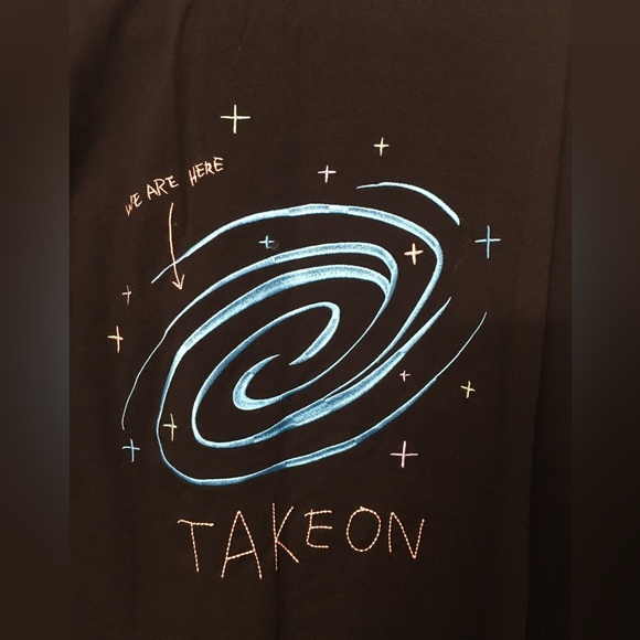 Takeon Black long sleeve sweatshirt Sz M - Picture 3 of 4